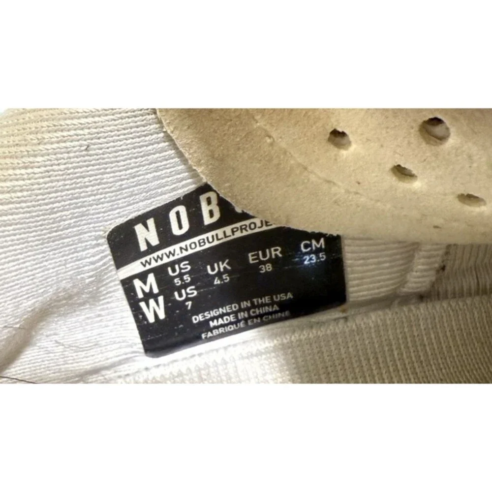 NOBULL Impact Superfabric Outwork Edge Trainer Women's 7 White Athletic Sneakers
